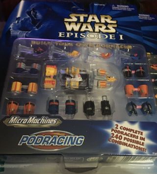 Star Wars Galoob 1999 Micro Machines Build Your Own Podracer - Yellow