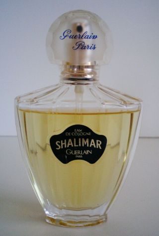 Vintage Shalimar Guerlain Paris Eau De Cologne 2.  5 Fl Oz Made In France