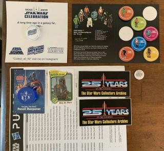 Star Wars Celebration Chicago 2019 Swcc Swag German Prototype Pins Pencil Button
