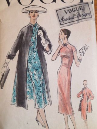 Vogue Special Design S 4679 Vintage Sewing Dress Pattern 14 Bust 32 50s 1950s