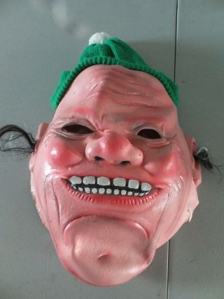 Halloween Mask Old Man With Green Hat