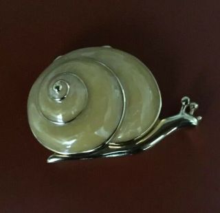 Estee Lauder Perfume Compact Cream Colored Snail 