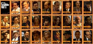 Godfather Part 2 Movie Trading Cards Pacino Duval De Niro Corleone