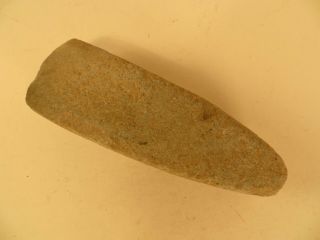 Native American Small Stone Adz Gouge Celt Artifact 5 Inches X 1 - 5/8 Inches