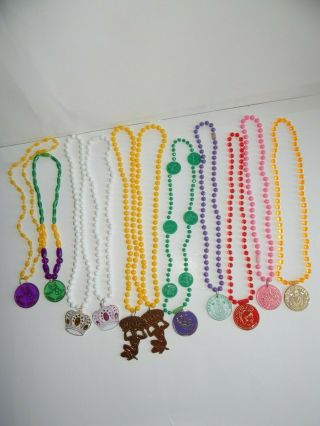 Vintage Mardi Gras Beads Assorted 70 