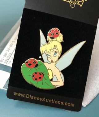 Tinkerbell Tink Disney Le100 Le Ladybug Pin - On Card