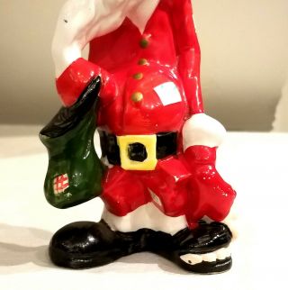 1960s Kreiss Psycho Ceramic Xmas Figurine Santa 