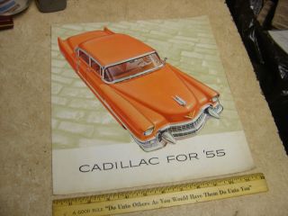 1955 Cadillac Car Auto Sales Brochure