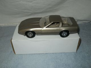 Ertl Amt Vintage 1984 Chevy Corvette Dealer Promo Car Bronz Hardtop W/ Box