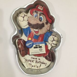 Wilton Mario Cake Pan 1989 Mario Nintendo 2105 - 2989 W/ Insert