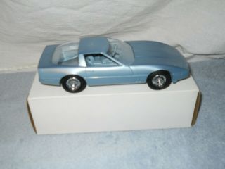 Ertl Amt Vintage 1985 Chevy Corvette Dealer Promo Car Blue Hardtop W/ Box