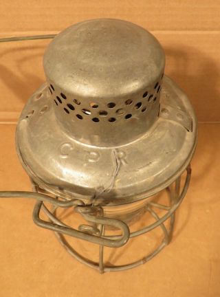 Antique CPR Hiram L Piper Adlake - Kero Lantern With Instructions 3