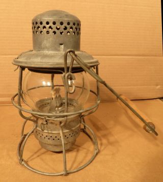 Antique CPR Hiram L Piper Adlake - Kero Lantern With Instructions 5