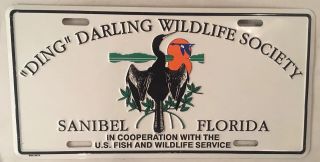 Fl Sanibel Island National Wildlife Refuge License Plate Fish Park Ding Darling