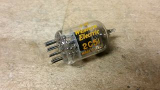 Test Good Western Electric Jw 2c51 396a Triode F/ Old Ham Radio Tube Audio Amp S