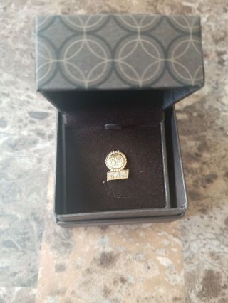 Rare Stater Bros 30 Year Service Pin 3 Diamonds 10k Cto