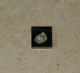 URANOPHANE BETA RARE MINERAL MICROMOUNT FROM ITALY 2