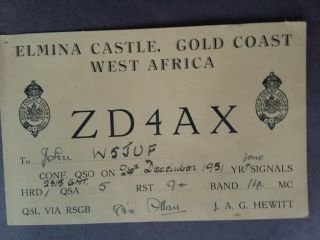 Zd4ax - Elmina Castle,  Gold Coast,  West Africa - 1995 - Qsl