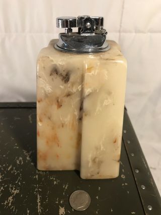 Vintage United Marble Table Lighter In