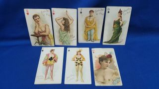 7 Vintage Hard A Port Cut Plug Risque Playing Cards