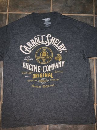 Carrol Shelby Engine Company Vintage Type T Shirt Size Extra Large