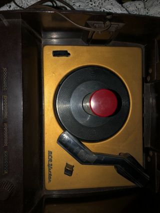 Vintage RCA Victor Bakelite Phonograph Record Player Model 45 - EY - 3 2