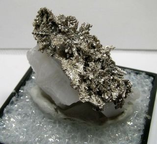 Killer Crystal Silver In Calcite Bouismas Mine,  Bou Azer,  Tazenacht,  Morocco Nr