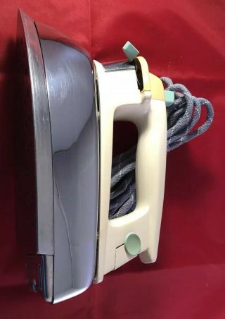 Vintage Sunbeam Ironmaster Model Ss3 Electric Clothing Clothes Iron Cloth Cord