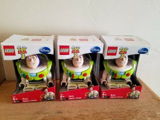 3 X Lego Kids 9002748 Toy Story Buzz Collectible Mini - Figure Alarm Clock