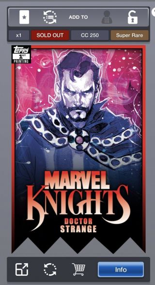 Topps Marvel Collect Marvel Knights Doctor Strange