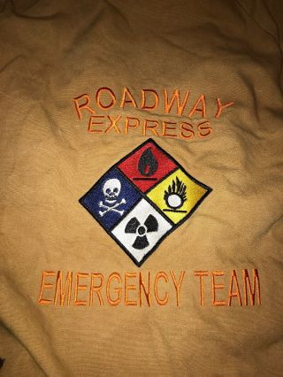 Roadway Express HazMat response Team Jacket King Louie USA Made 2xl 2
