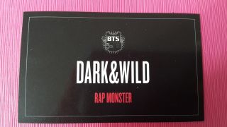 BTS RAP MONSTER Official Photo Card 1st Album Dark & Wild Bangtan Boys Photocard 4