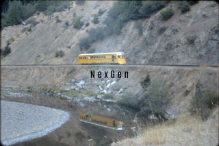 Slide,  California Western Railroad - Skunk & Reflection 1963 Fort Bragg