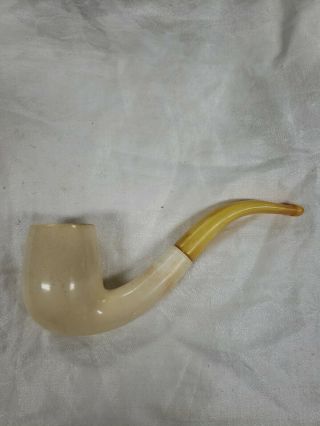 Vintage GBD Speciale Block Meerschaum Pipe Estate Pipe Smoked in Case 2