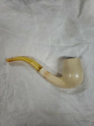 Vintage GBD Speciale Block Meerschaum Pipe Estate Pipe Smoked in Case 3