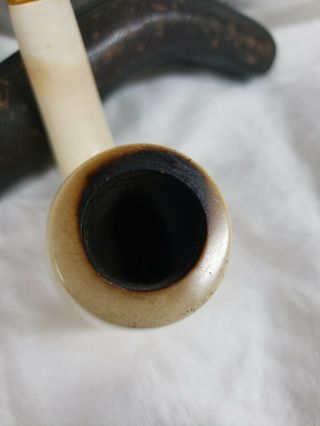 Vintage GBD Speciale Block Meerschaum Pipe Estate Pipe Smoked in Case 4