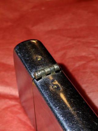 Vintage ZIPPO Lighter WW2 WWII Pat 2032695 Nickel/Brass Engraved 9.  5/10 Rare 5