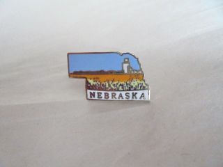 Vintage State Of Nebraska Enamel Souvenir Pin