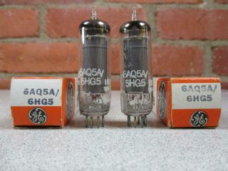 2 Ge 6aq5a 6hg5 Vacuum Tubes Matched Pair Nos Nib