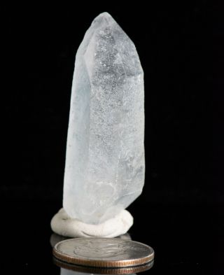 Dumortierite Quartz Crystal With Double Termination From Brazil
