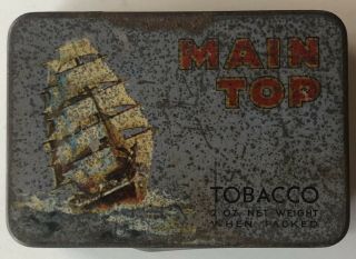 2oz Main Top Tobacco Tin British Australasian Tobacco Sydney
