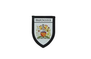 Patch Printed Embroidery Travel Souvenir Shield City Flag Manchester England