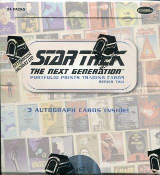 Star Trek Tng Portfolio Prints Series 2 Factory Trading Card Hobby Box