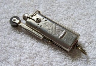 Vintage Bowers Mfg Co Kalamazoo Mich.  Wwii Era Shield/flame Logo Trench Lighter