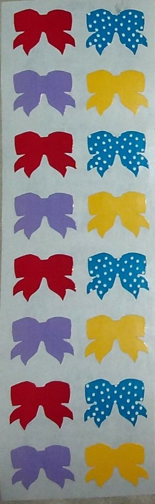 3 Strips Mrs Grossman`s Bows Stickers Vintage Very Rare Htf 1981