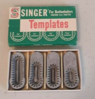 Singer Templates For Buttonholers 160506 And 160743