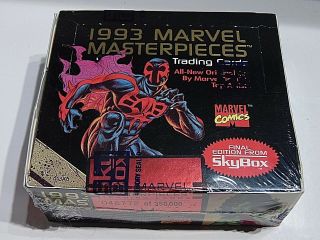 1993 Marvel Masterpieces Trading Card Factory Box - Skybox