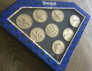 Disney Dlr Diamond Celebration Event 60th Boxed Coin Pin Set Of 8 - Le1000