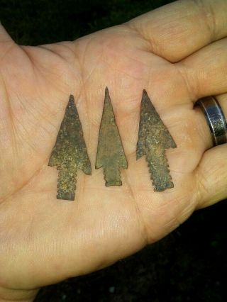 3 Metal Trade Points Sioux Co Nd Authentic