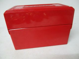 Aunt Jemima 1950 ' s Red Hard Plastic Recipe Box by Fosta 5
